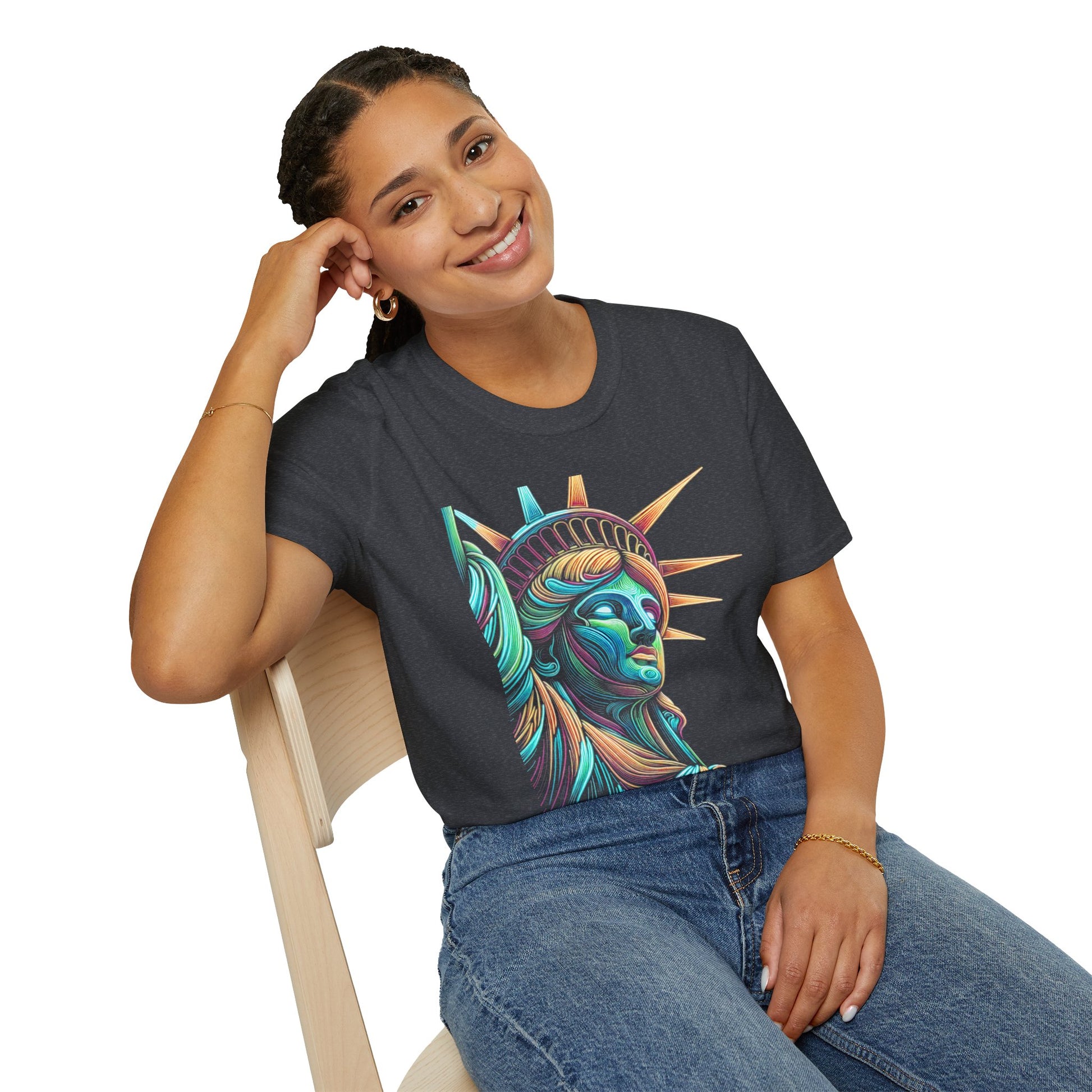 Lady Liberty - Softstyle Unisex T-Shirt