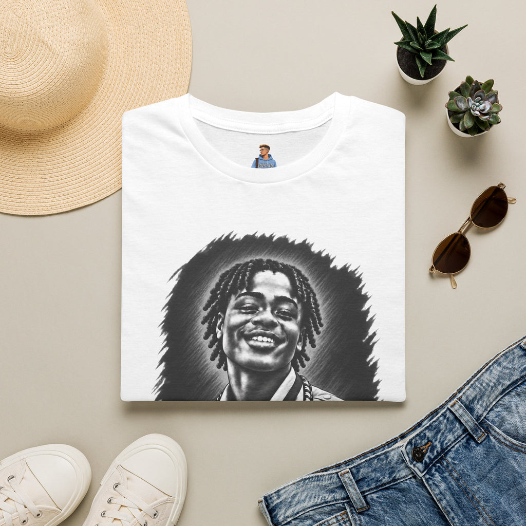 Smiling Portrait Front - In Memory of Pierre Damas Bel T-Shirt