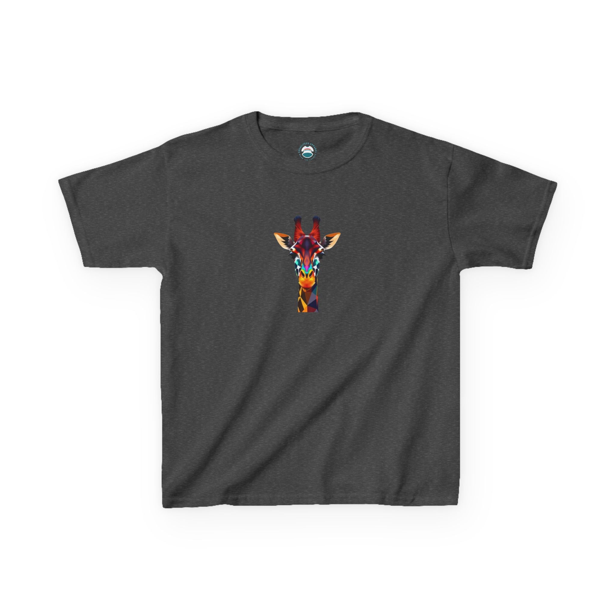 Colorful Fractal Giraffe Kids Heavy Cotton™ Tee