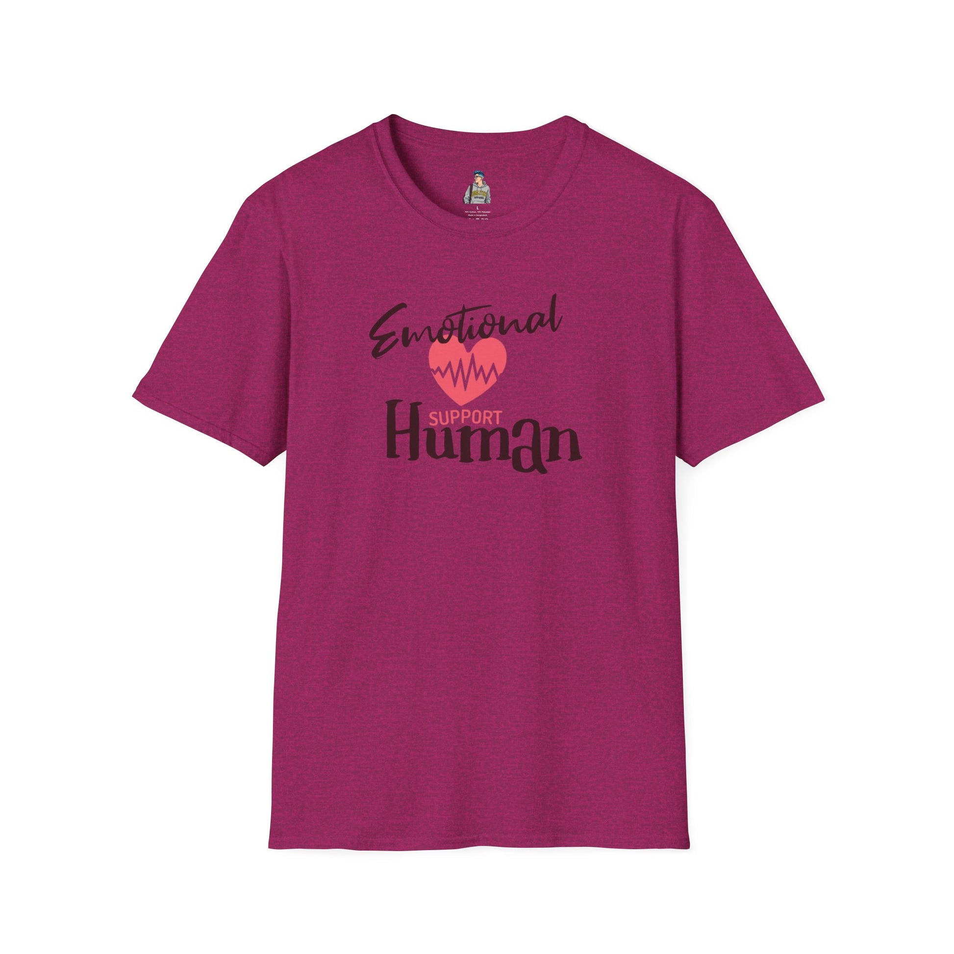 Emotional Support Human Unisex Softstyle T-Shirt
