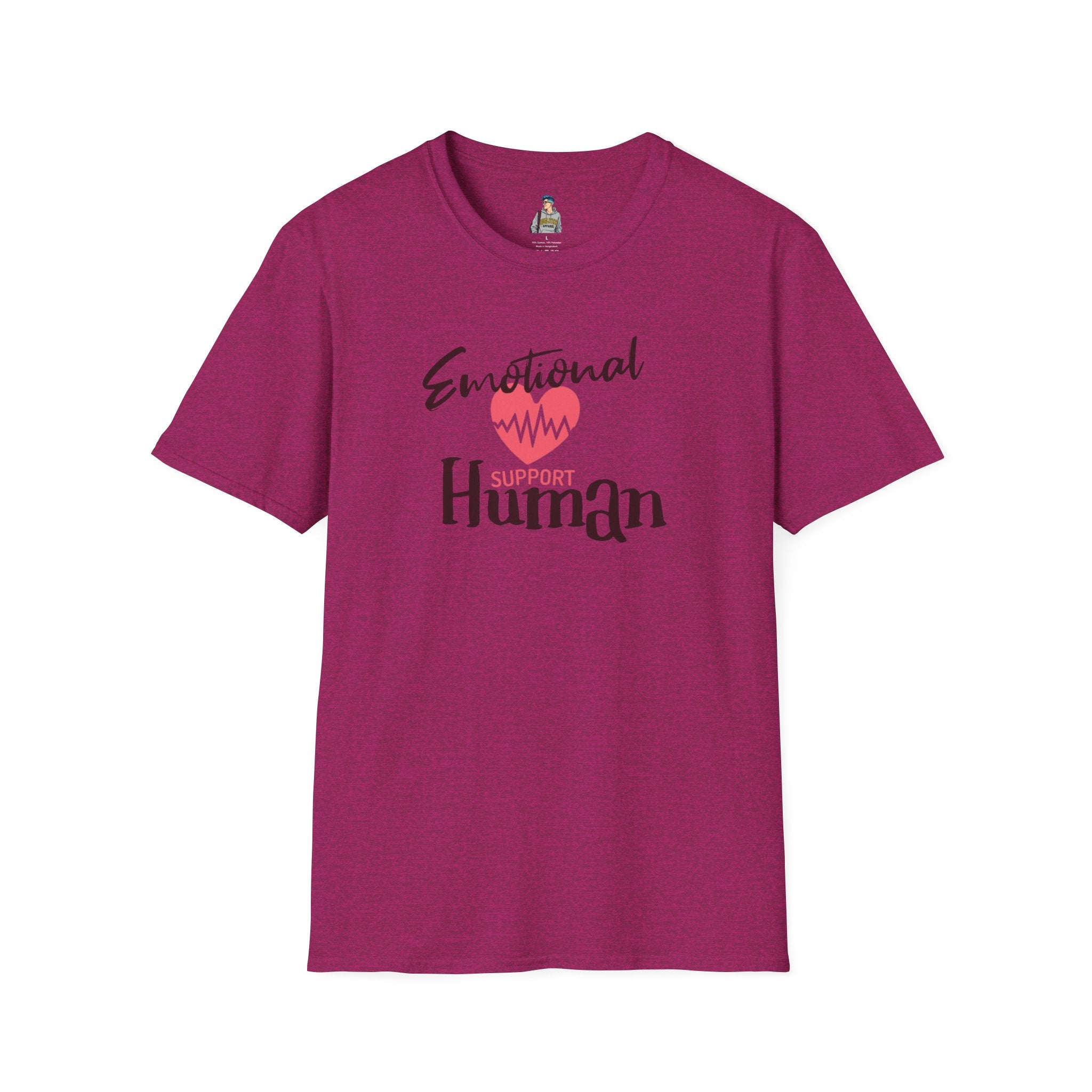 Emotional Support Human Unisex Softstyle T-Shirt