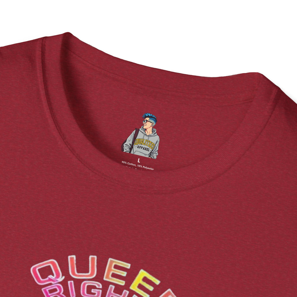 Unisex Softstyle T-Shirt - Queer Rights Are Human Rights Statement Tee