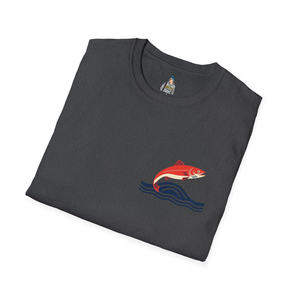 Jumping Salmon Native Pride Softstyle Unisex T-shirt