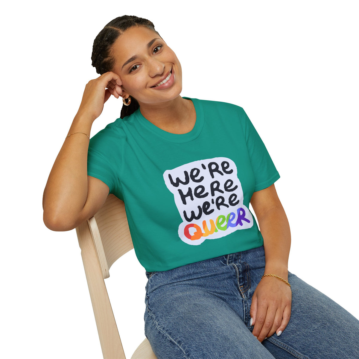 We’re Here We’re Queer Pride Tree Las Vegas T-Shirt
