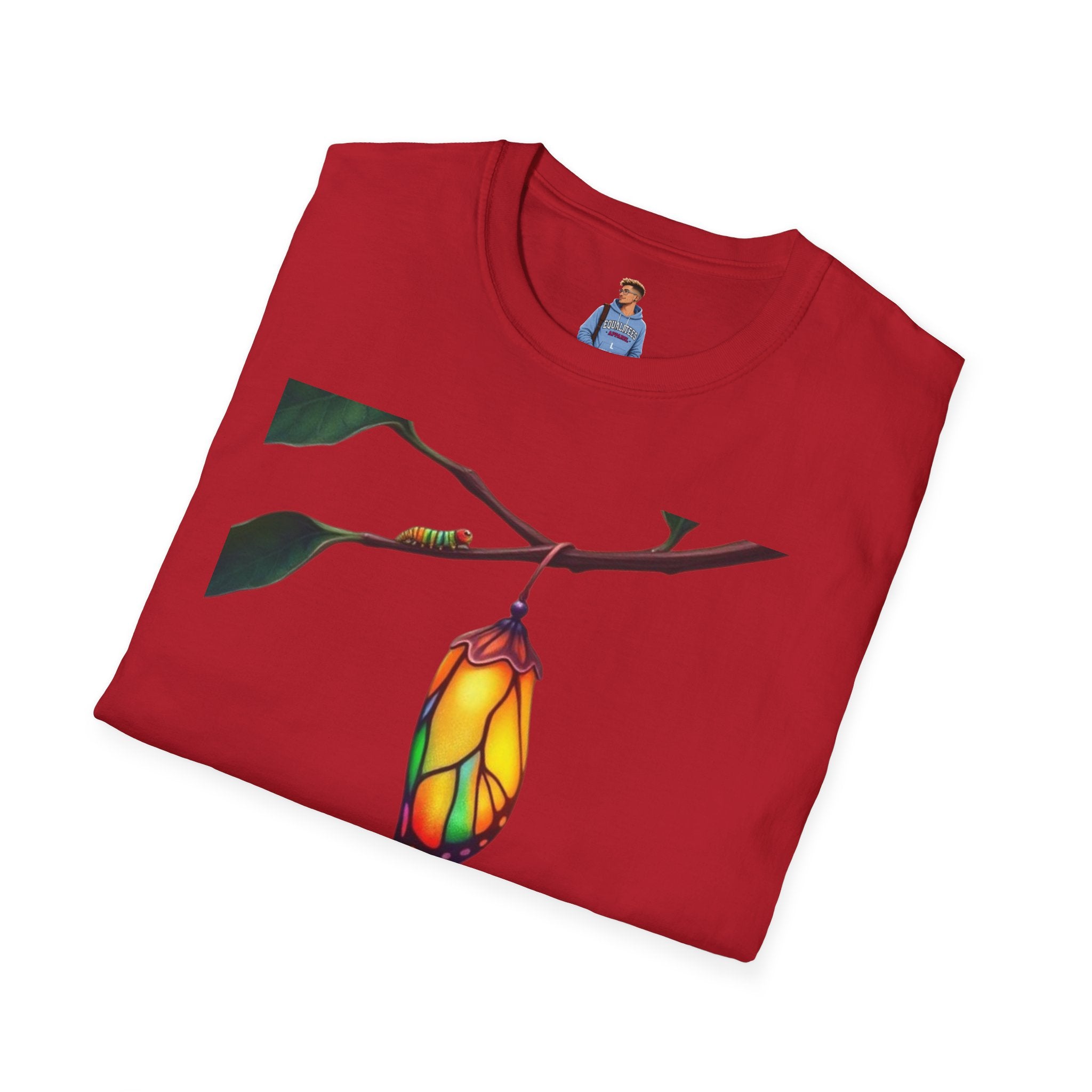Rainbow Butterfly Cocoon Pride T-Shirt