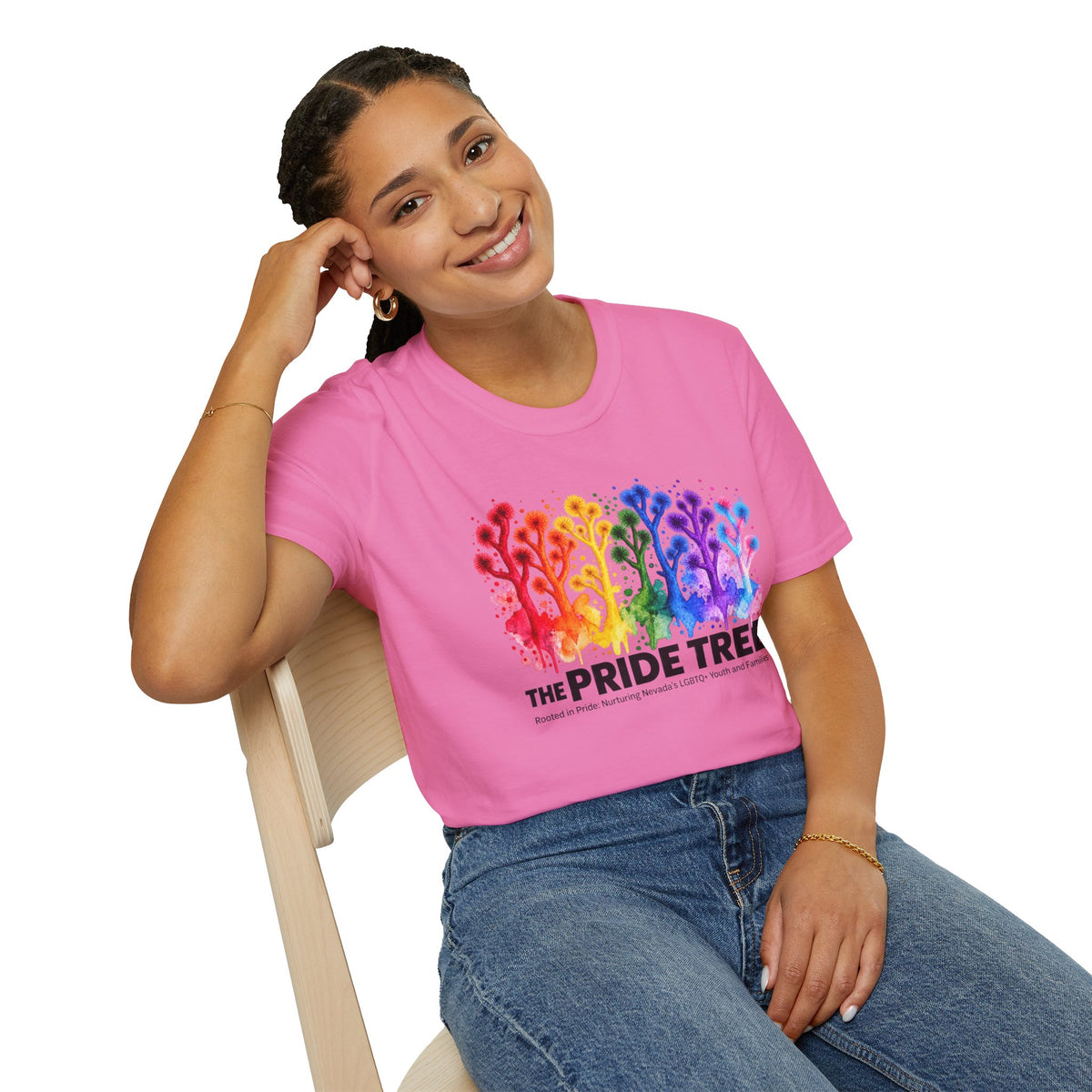 Pride Tree Las Vegas T-Shirt - Black Text