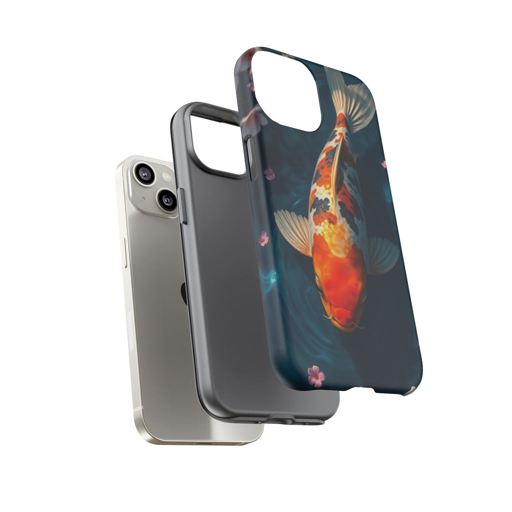 Peaceful Koi Cherry Blossom Tough Cases For Android & iPhone