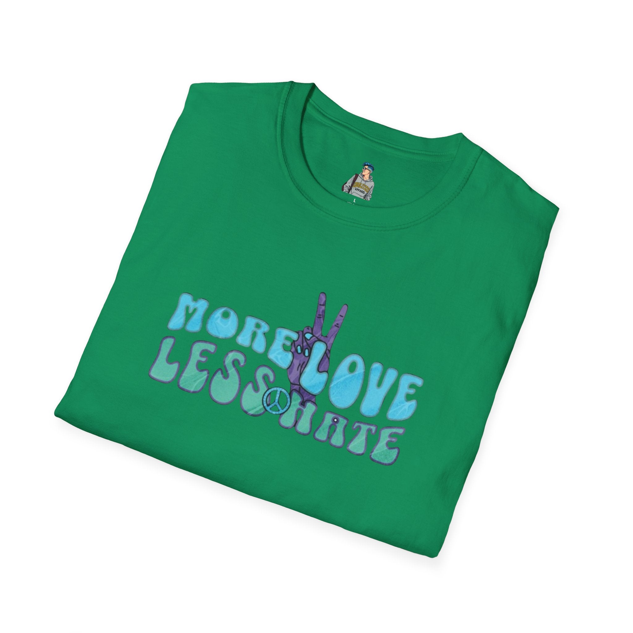 More Love Less Hate Unisex Softstyle T-Shirt