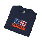 End Fascism Unisex Softstyle T-Shirt | Bold Patriotic Statement Tee