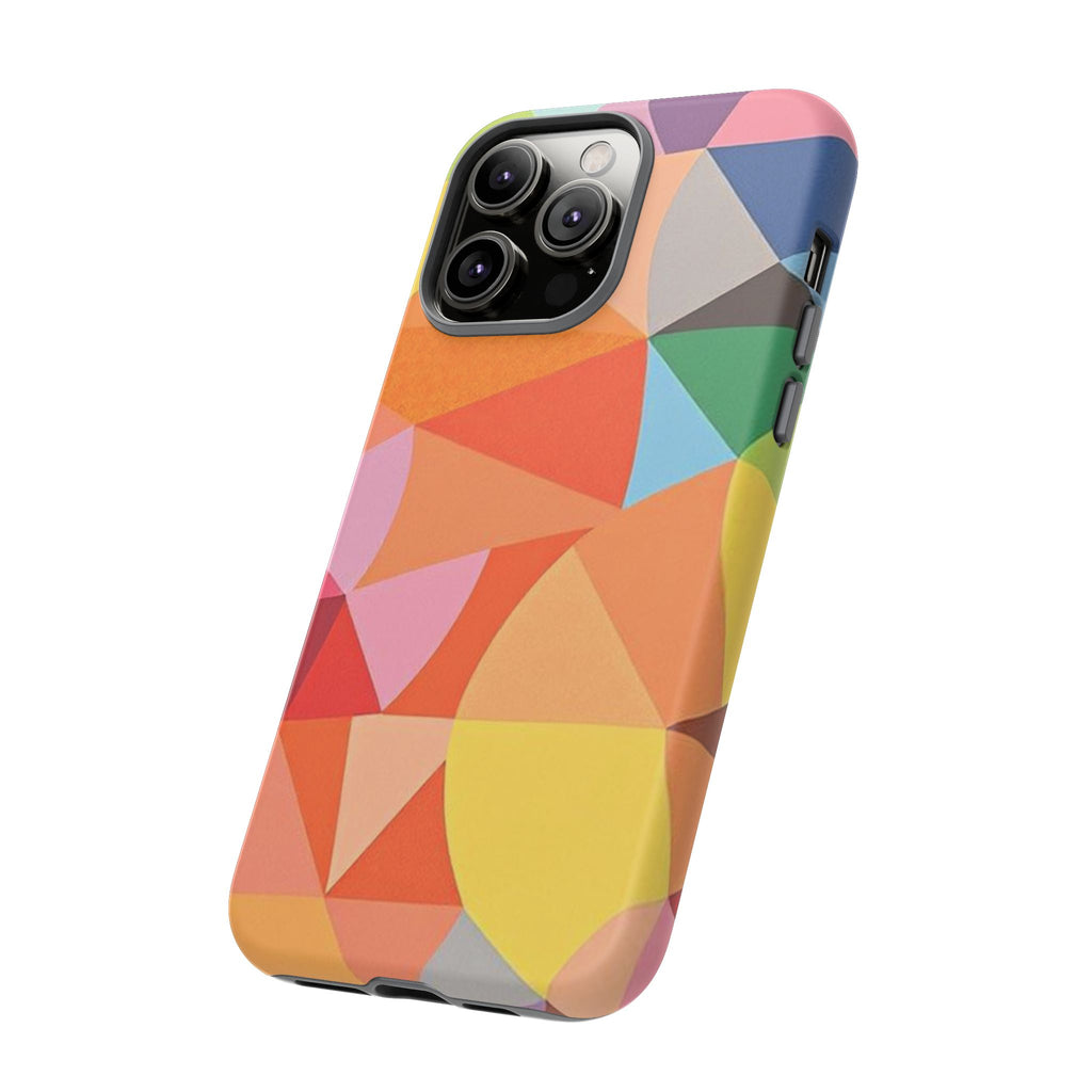 Colorful Geometric Tough Phone Case for iPhone