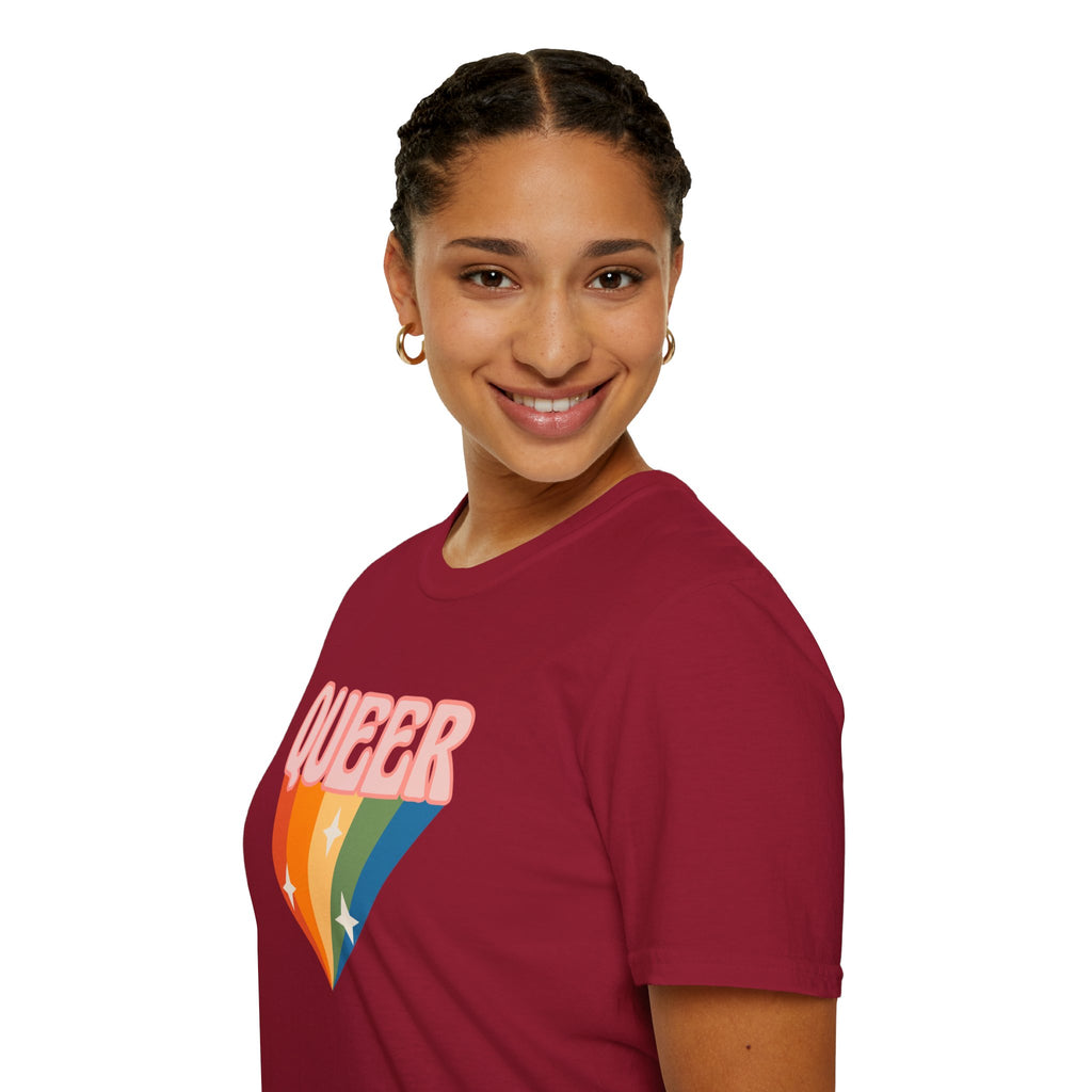 Queer Rainbow Sparkle Pride Tree Las Vegas T-Shirt