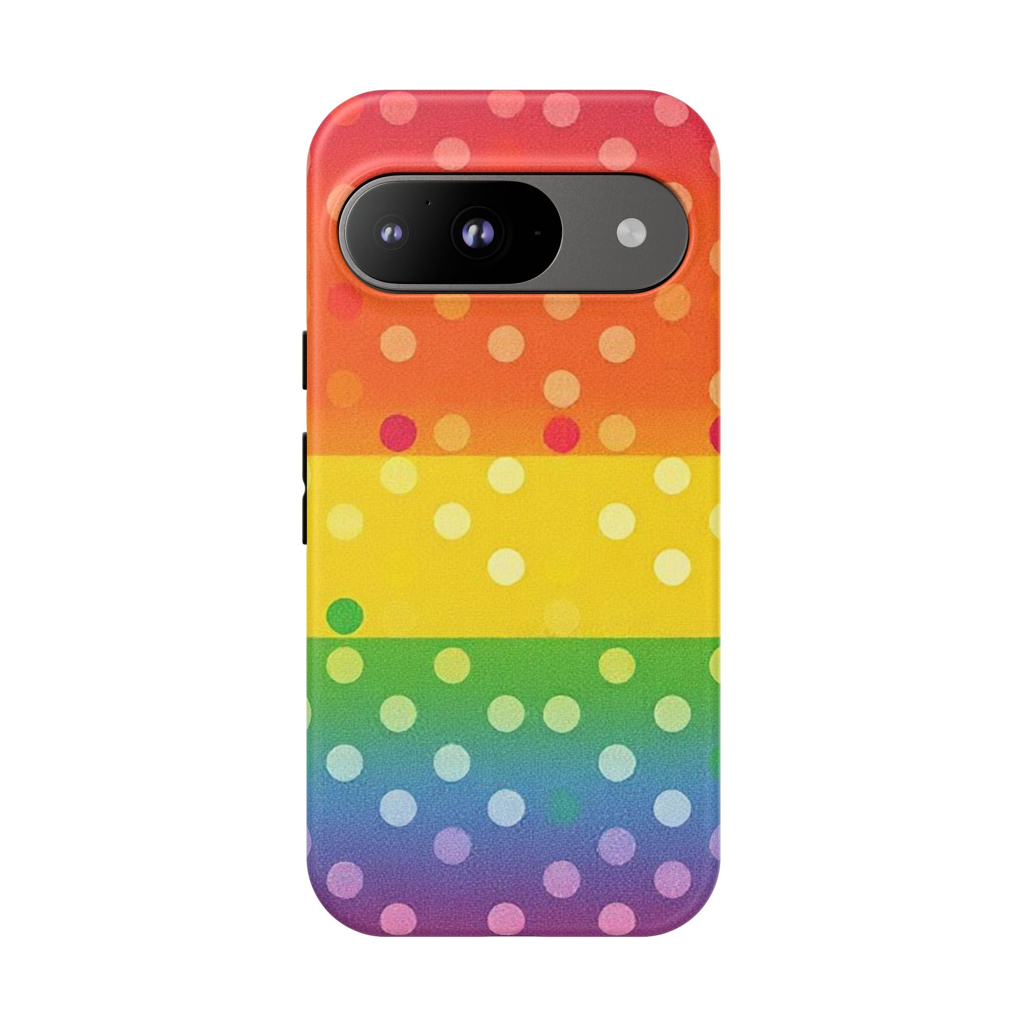 Rainbow Polka-Dot Tough Case for Android