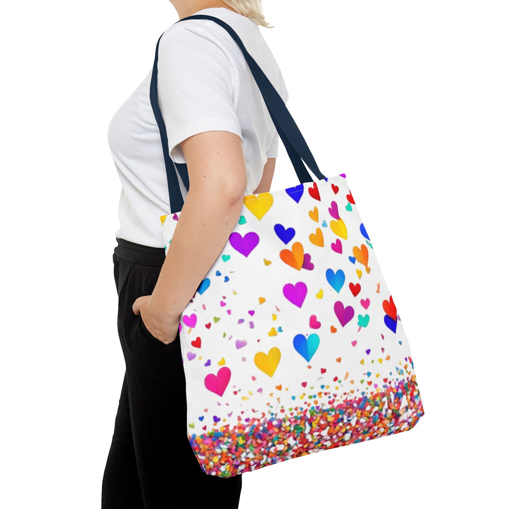 Falling Hearts Tote Bag