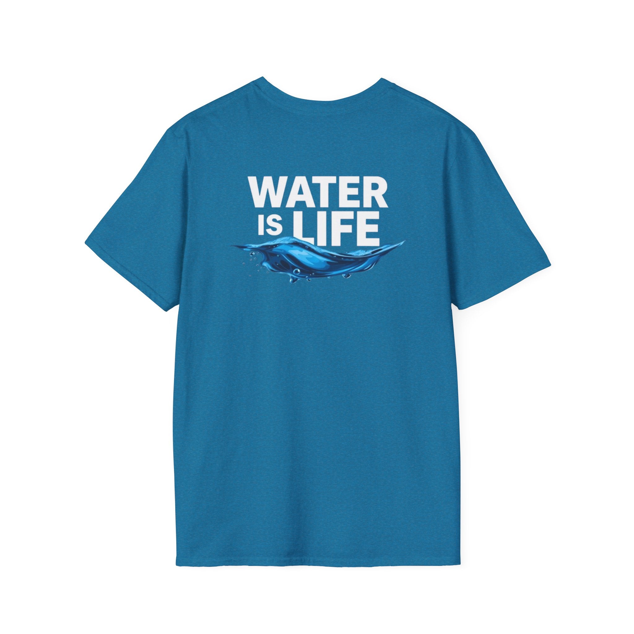 Water is Life Unisex T-Shirt | Eco-Friendly Tee for Environmentalists, Beach Lovers, Awareness Campaigns, Gifting
