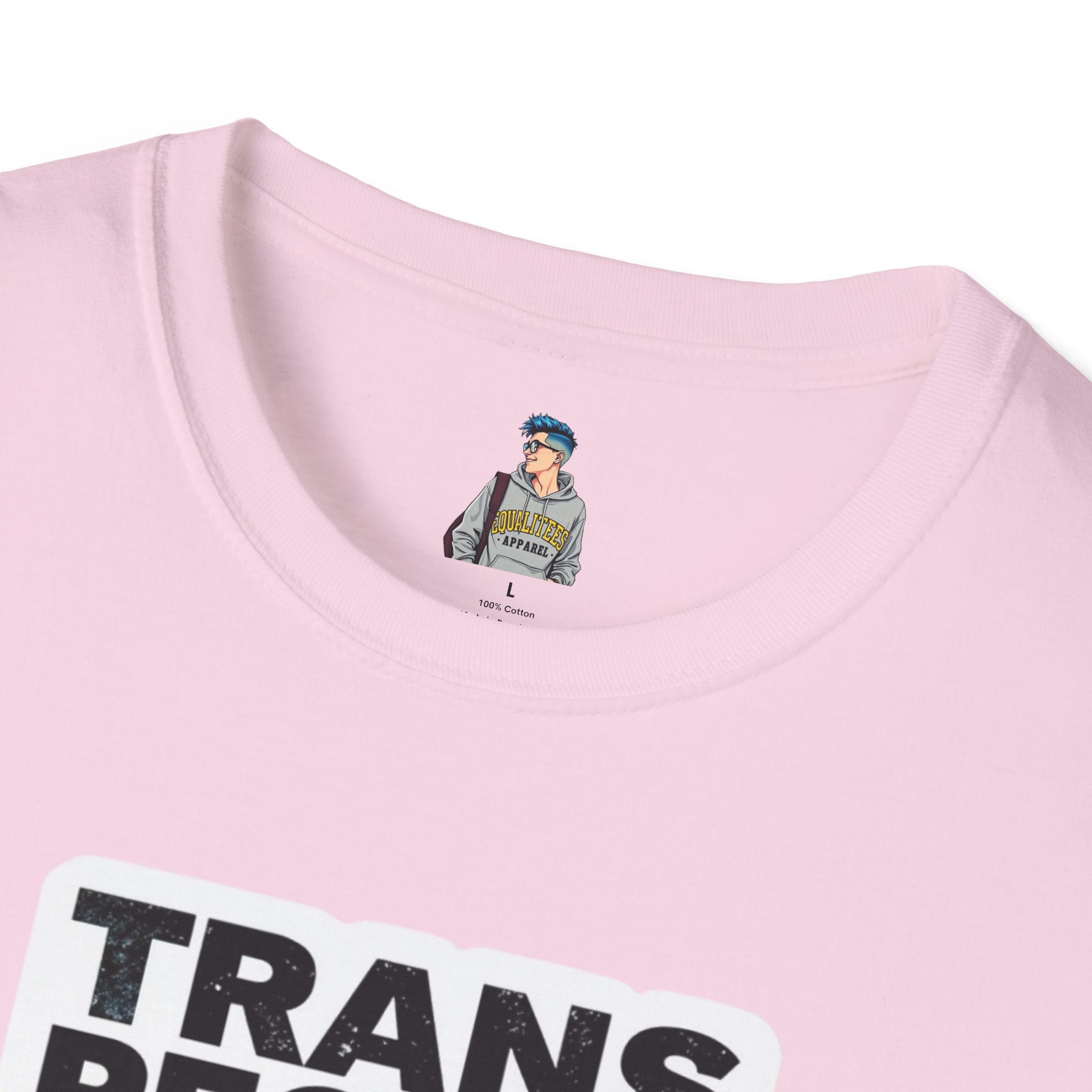 Unisex Softstyle T-Shirt - 'Trans People Exist. Trans People Matter.' Equality Apparel