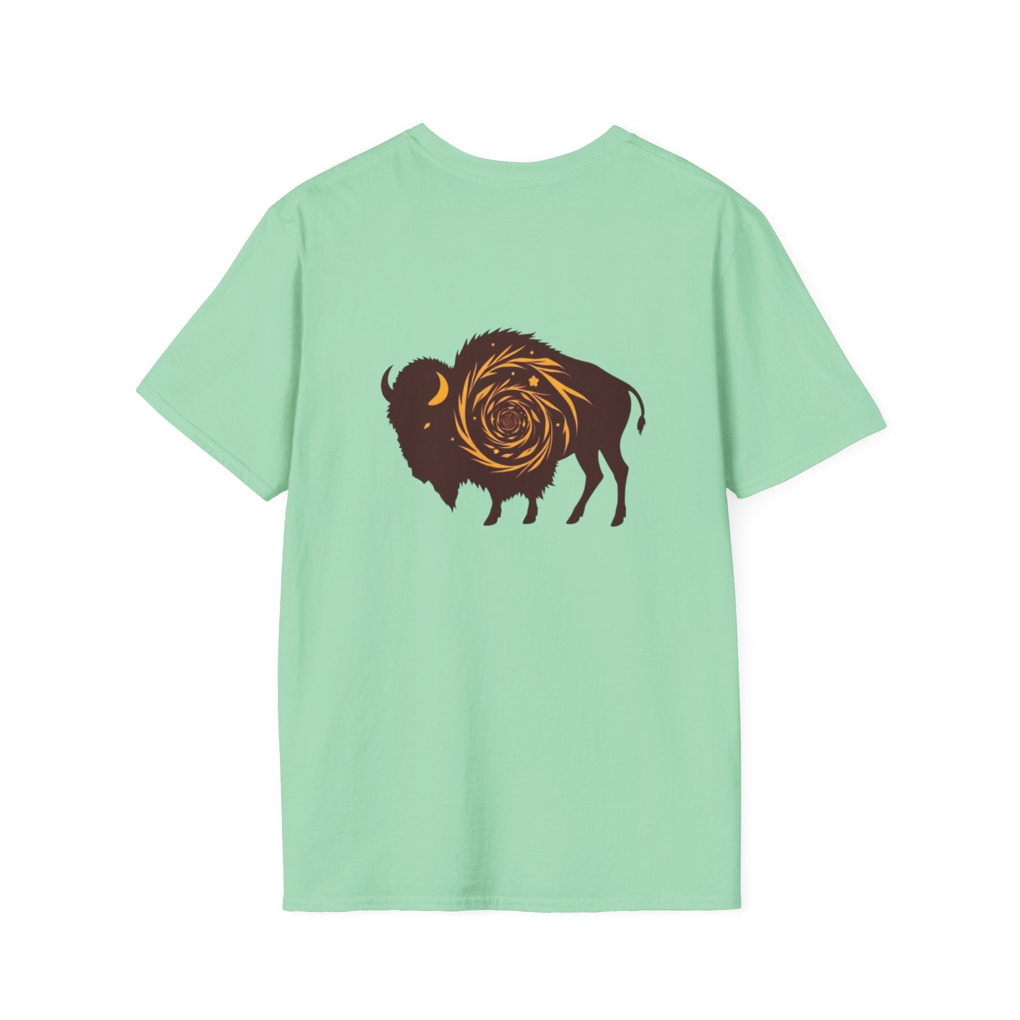 Buffalo Spiral Design Unisex Softstyle T-shirt