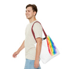 Rainbow Watercolor on Canvas Design - Tote Bag