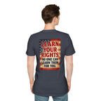 Learn Your Rights T-Shirt — Patriotic American Flag Graphic Tee