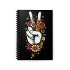 Peaceful Vibes Floral Spiral Notebook - Ruled Lines