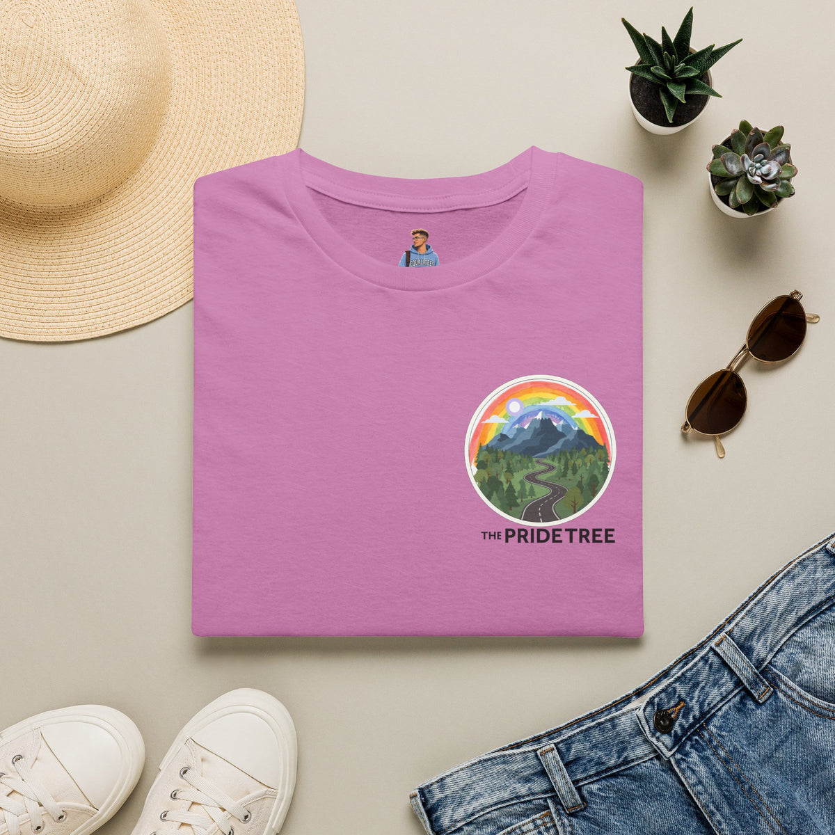 Pride Tree Las Vegas Mountain Graphic T-Shirt