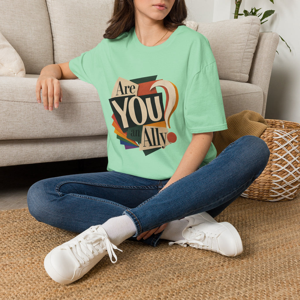 Are You An Ally? T-Shirt — Vintage Pride Ally Tee