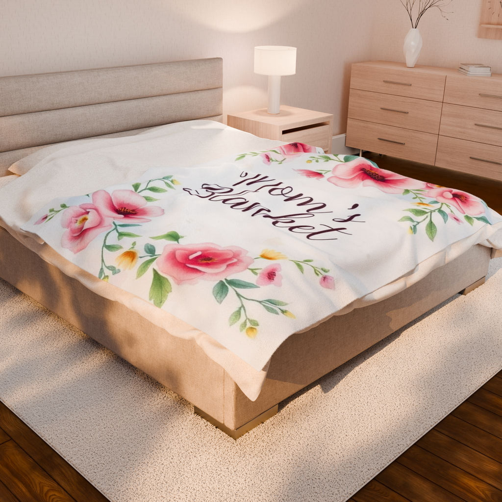 Mom's Blanket Velveteen Plush Blanket – For Comfort and Warmth