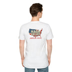 Unisex Softstyle T-Shirt - 'Patriots Don't Vote for Traitors' with USA Flag Design
