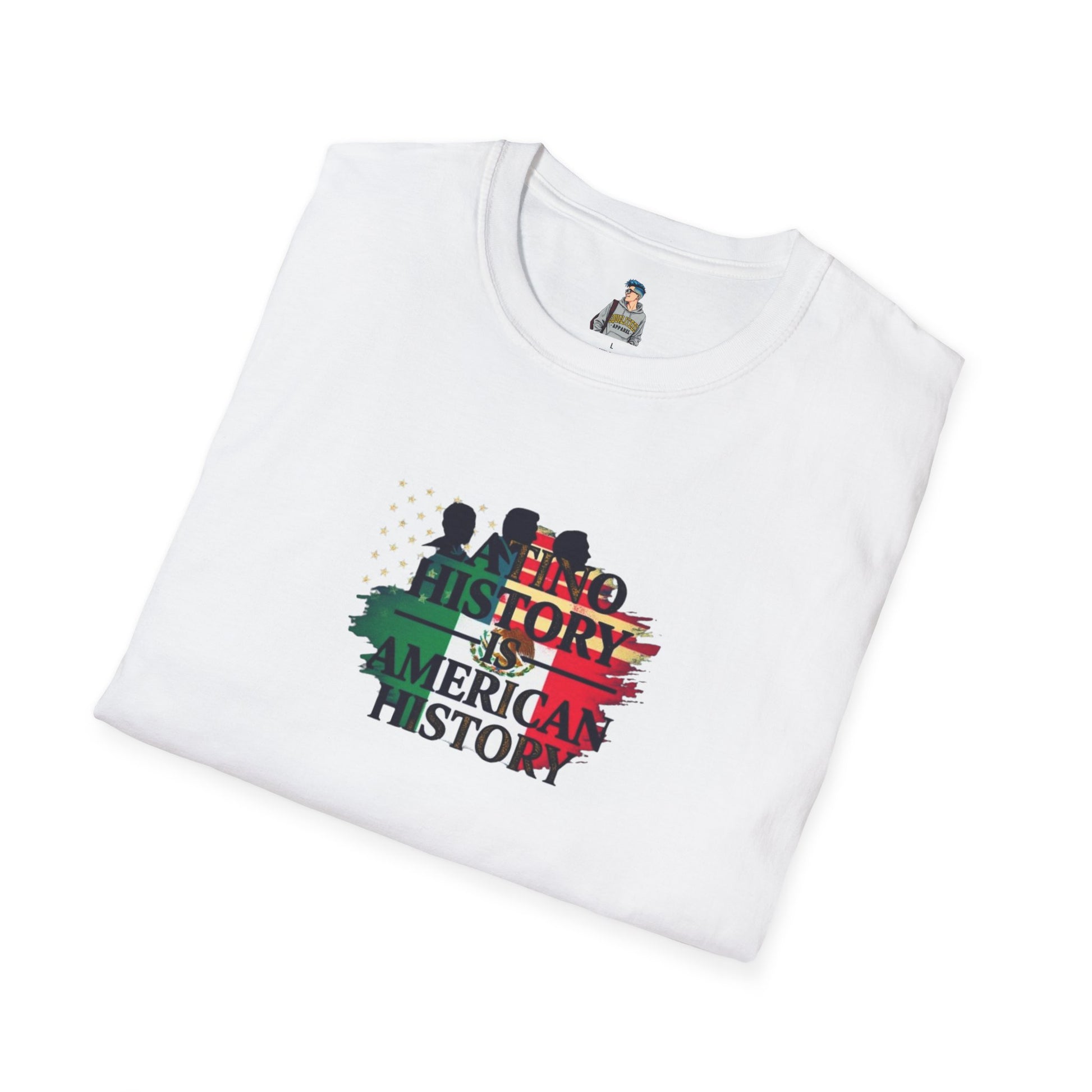 Unisex Softstyle T-Shirt - 'Latino History is American History' Graphic Tee
