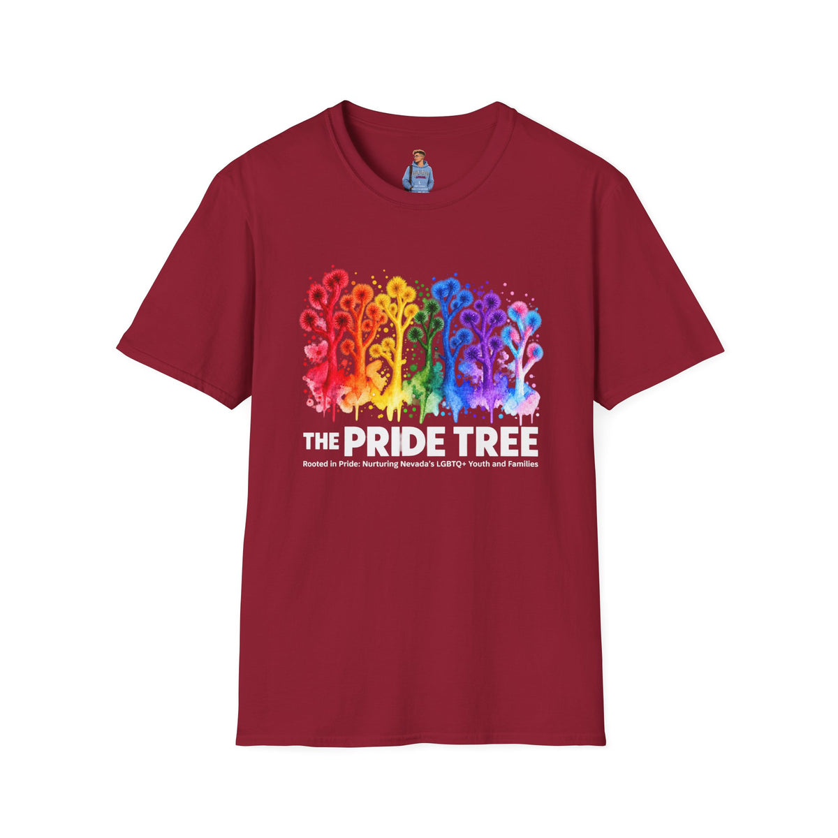 Pride Tree Las Vegas White Text T-shirt