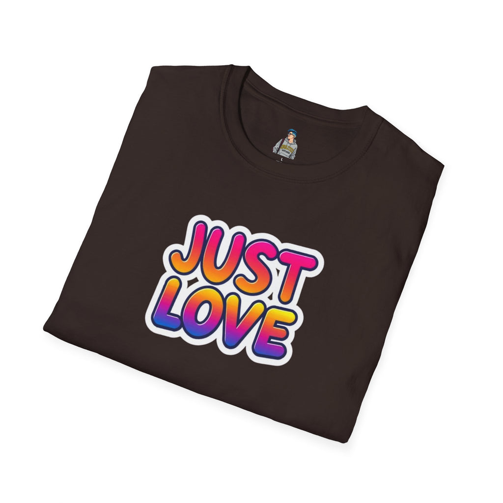 Just Love Unisex Softstyle T-Shirt | Perfect for Pride, Anniversaries, and Everyday Wear
