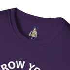 Grow Your Own Way Trans Pride Unisex T-Shirt - Floral Design for Garden Lovers