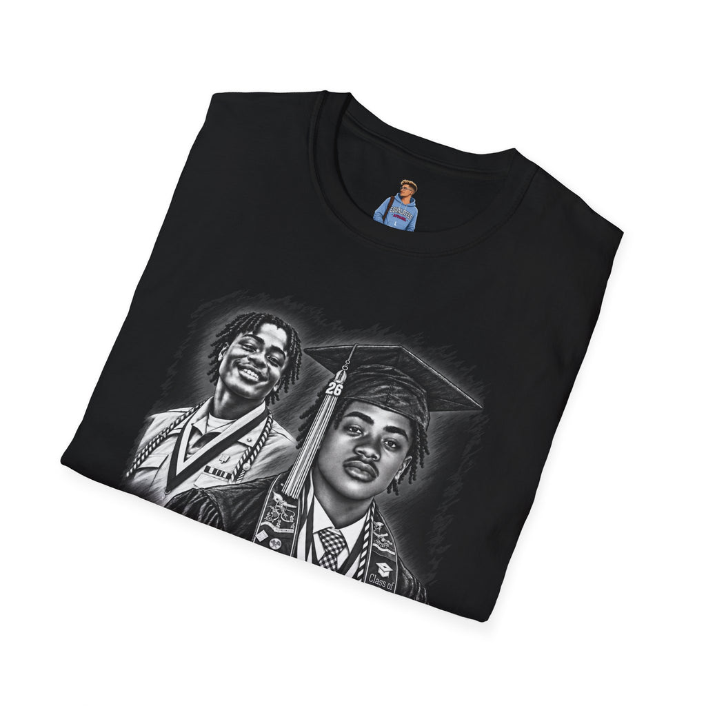 Double Portrait Front - In Memory of Pierre Damas Bel T-Shirt
