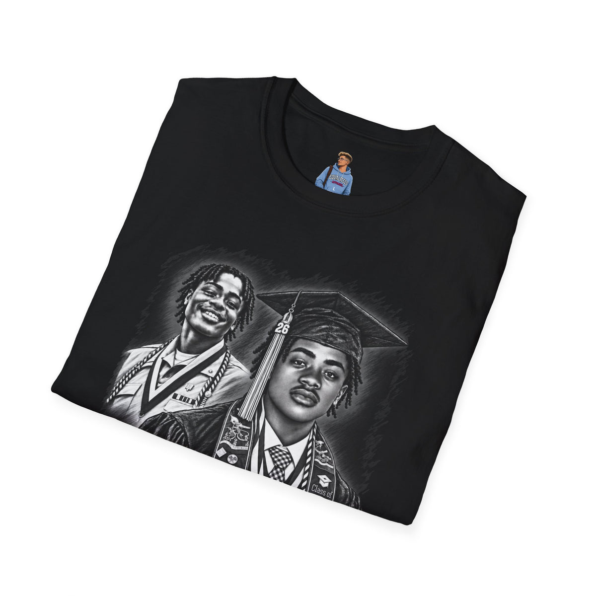 Double Portrait Front - In Memory of Pierre Damas Bel T-Shirt