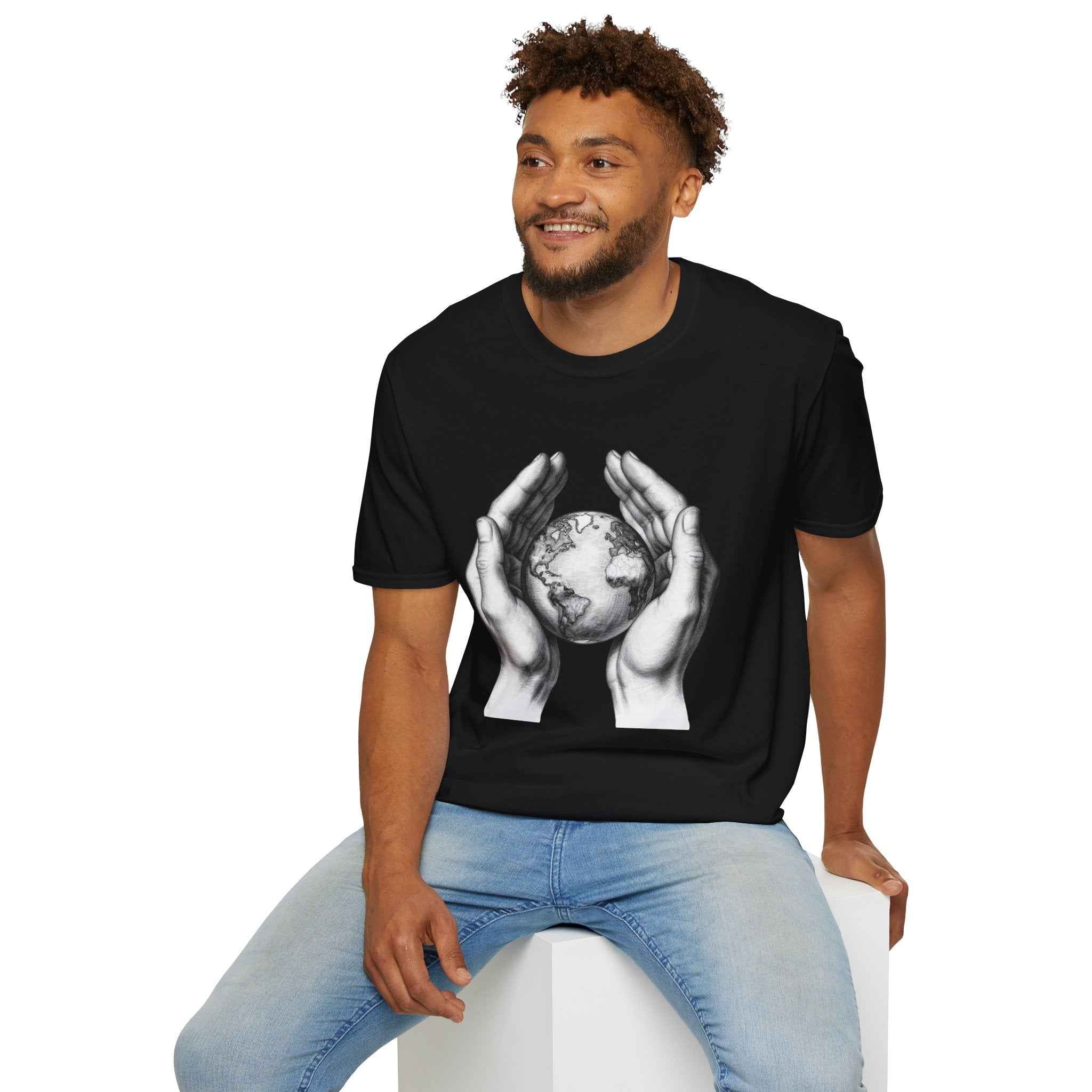 Earth in Your Hands T-Shirt — Protect the Planet Graphic Tee