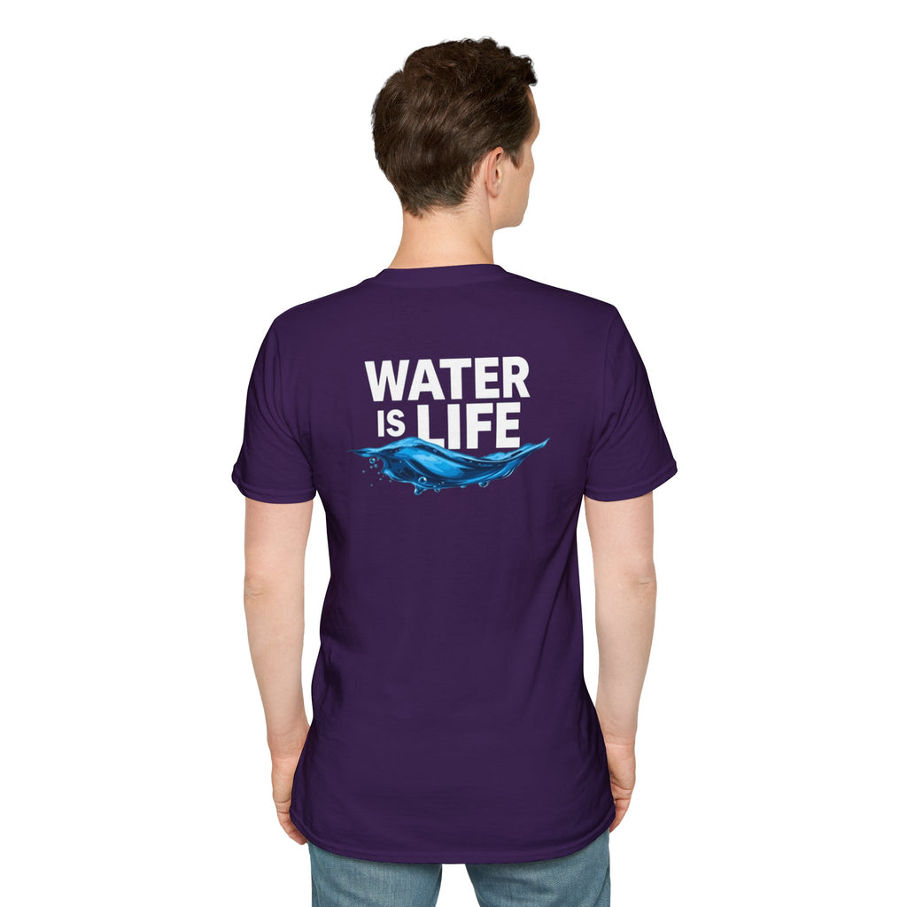 Water is Life Unisex T-Shirt | Eco-Friendly Tee for Environmentalists, Beach Lovers, Awareness Campaigns, Gifting