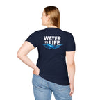 Water is Life Unisex T-Shirt | Eco-Friendly Tee for Environmentalists, Beach Lovers, Awareness Campaigns, Gifting