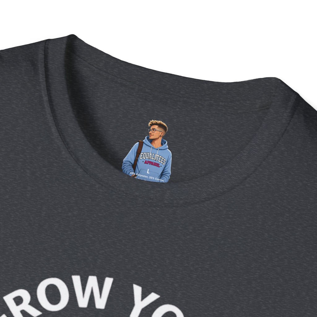 Grow Your Own Way Trans Pride Unisex T-Shirt - Floral Design for Garden Lovers