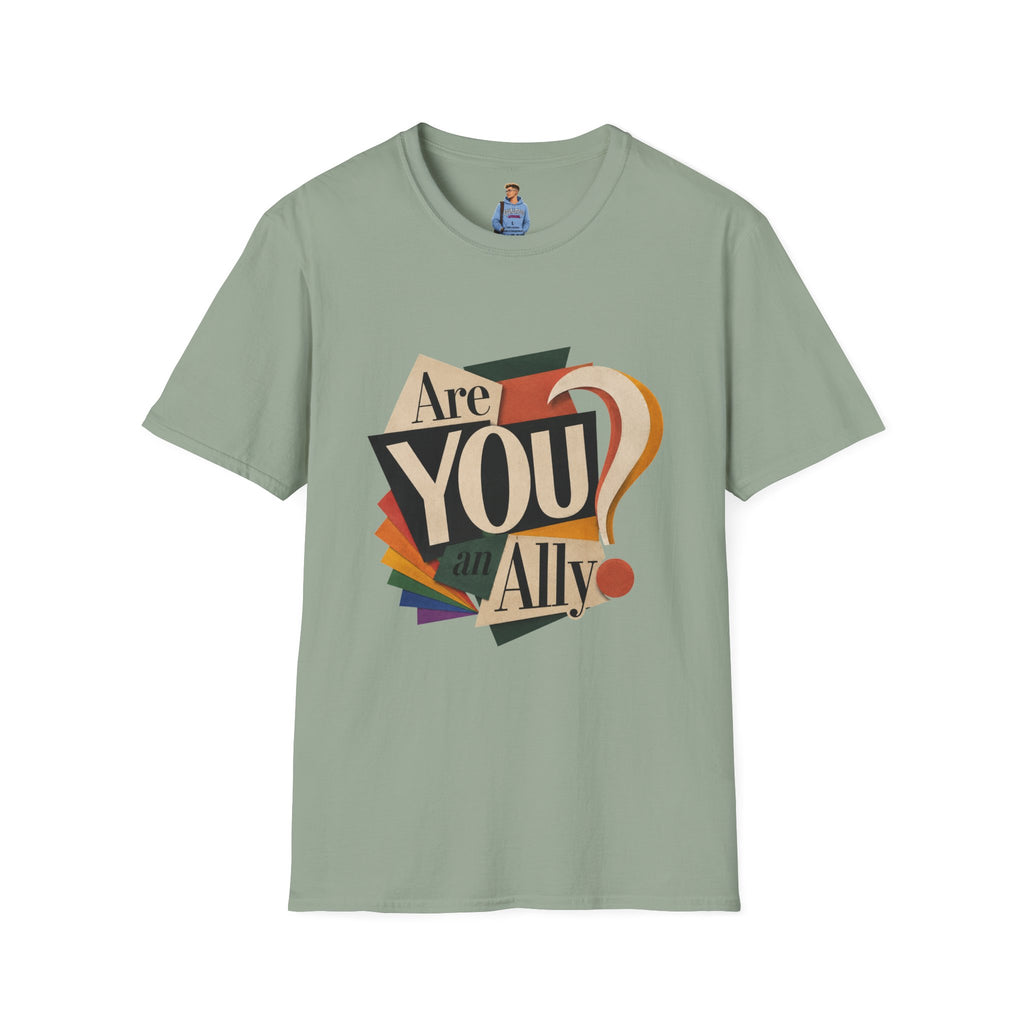 Are You An Ally? T-Shirt — Vintage Pride Ally Tee
