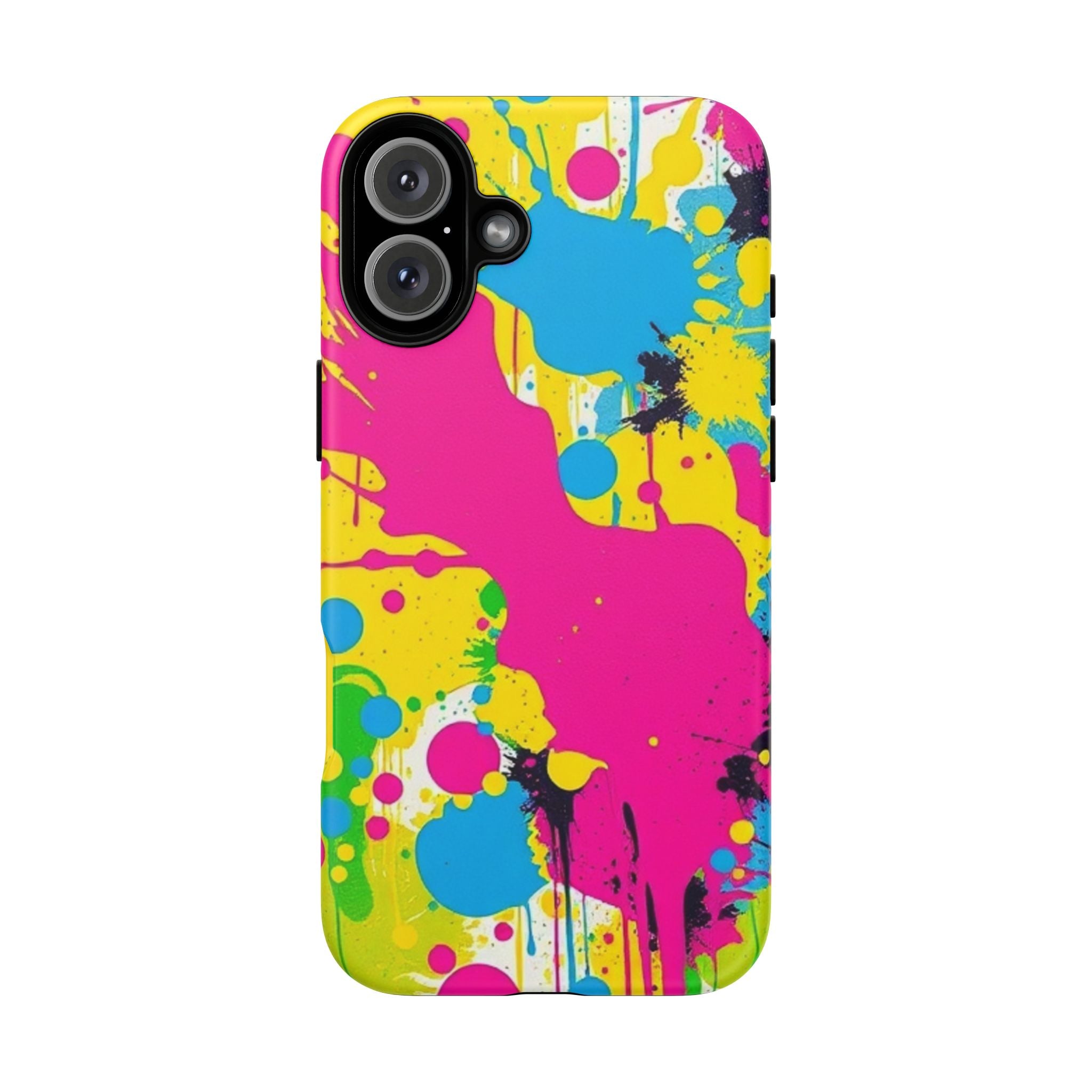 Android OR iPhone Compatible Cases - Crazy Retro Color Splash Design - Unique Tough Cases