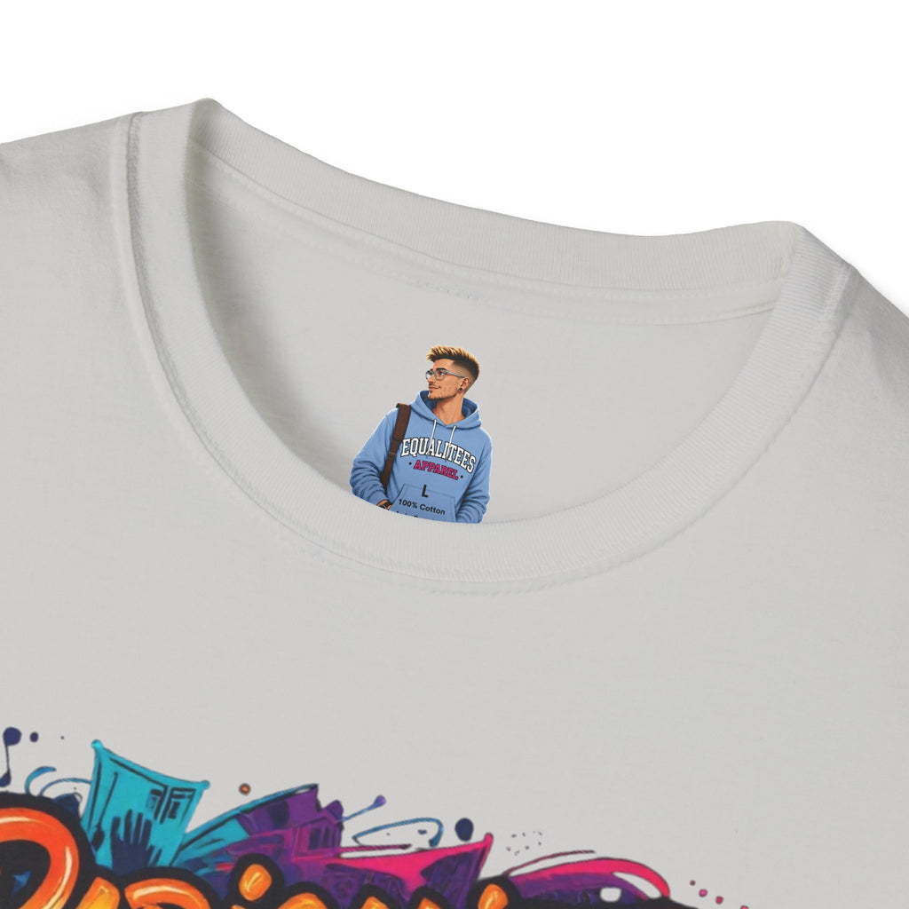 Radicalized by Basic Decency T-Shirt Colorful Graffiti Typography