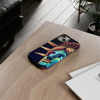 Statue of Liberty Neon Glowing Art Tough Case for Android & iPhone