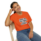Humorous Unisex Softstyle T-Shirt - "When Did You Choose to Be Straight??"