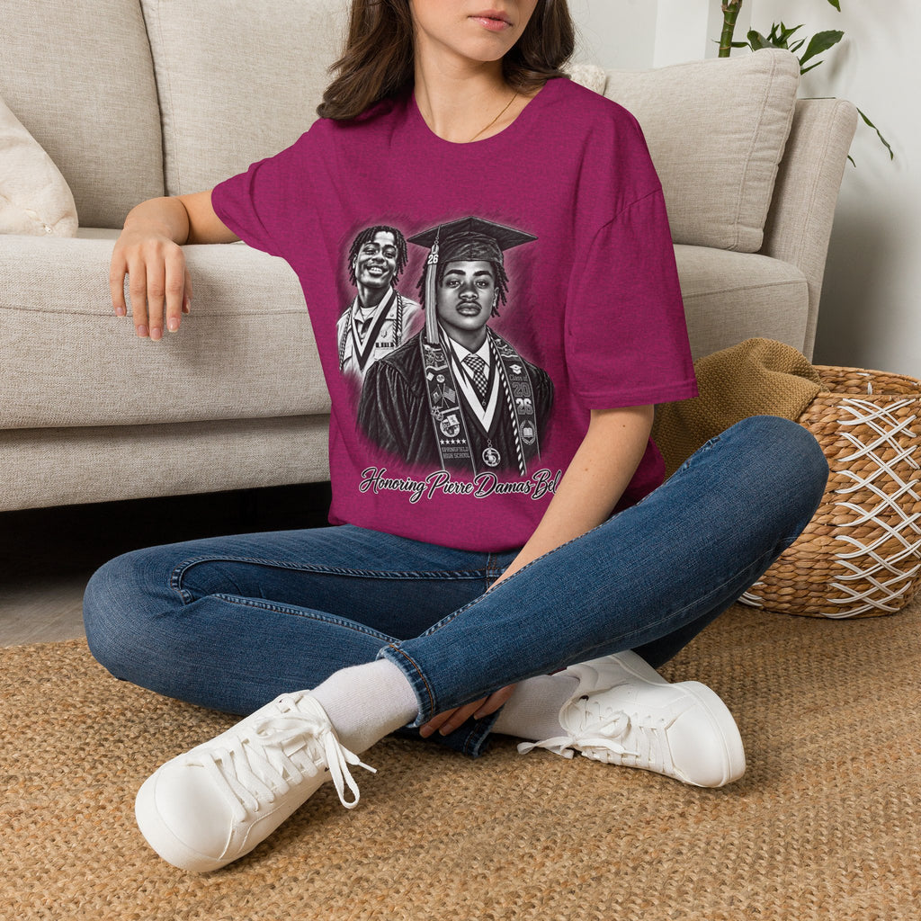 Double Portrait Front - In Memory of Pierre Damas Bel T-Shirt