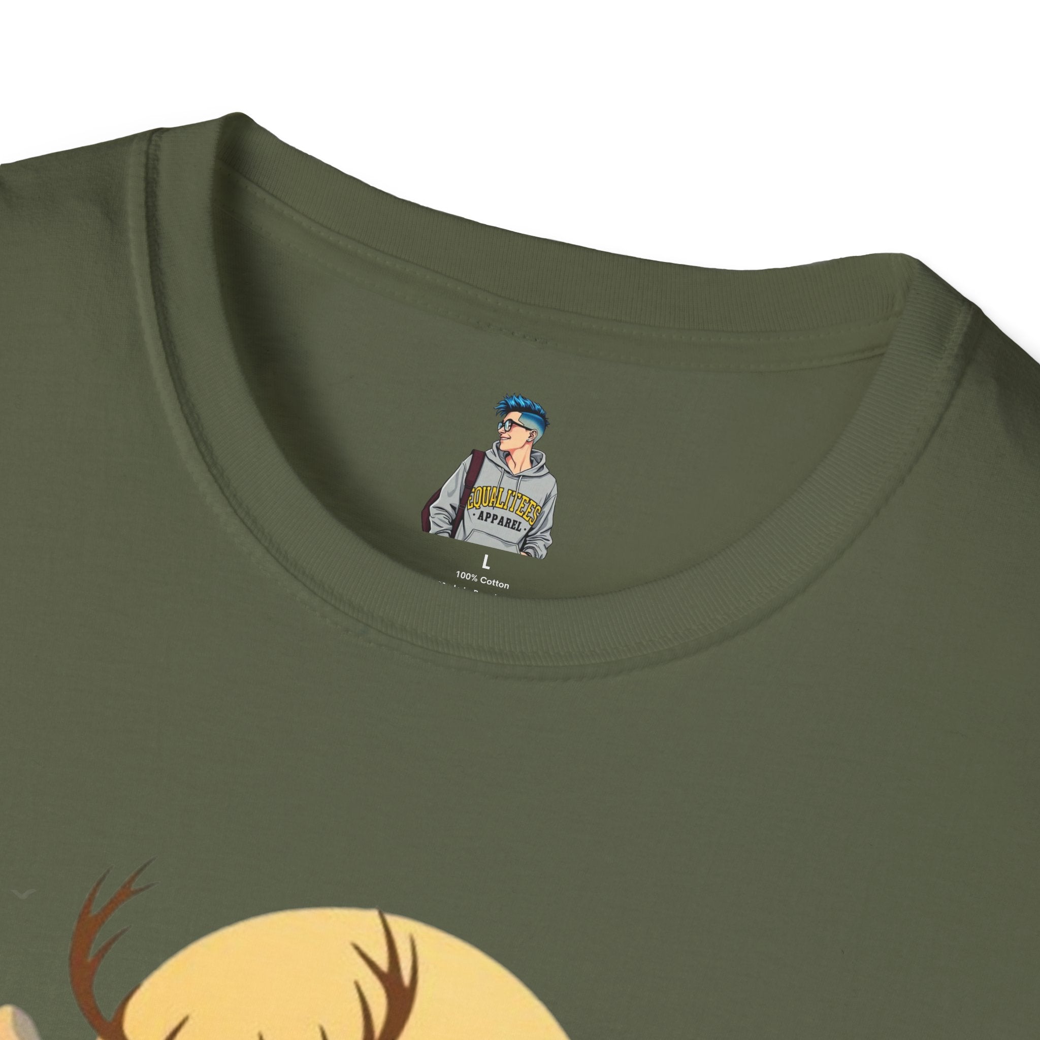 Mountain Sunset Deer Unisex Softstyle T-Shirt