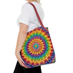 Rainbow Mandala Tote Bag