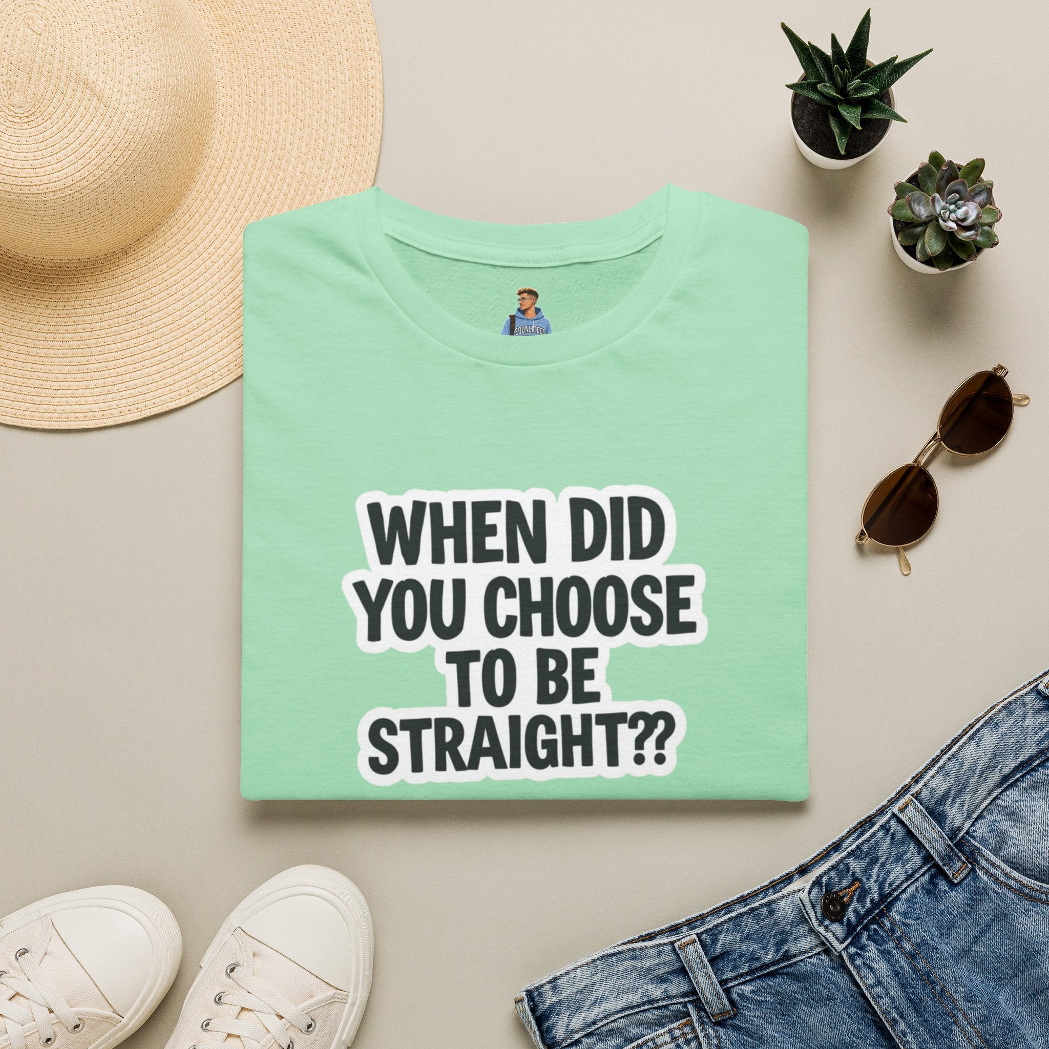 When Did You Choose to Be Straight?? T-shirt