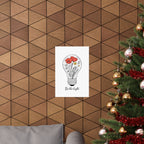 Inspirational Matte Vertical Poster - 'Be the Light'