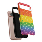 Rainbow Polka-Dot Tough Case for Android