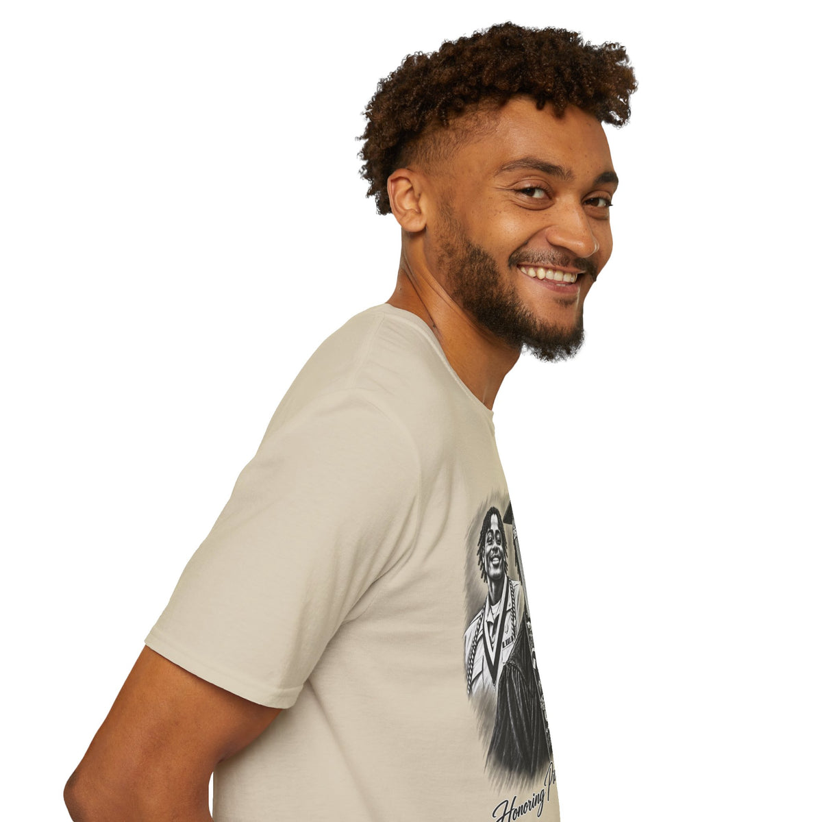 Double Portrait Front - In Memory of Pierre Damas Bel T-Shirt