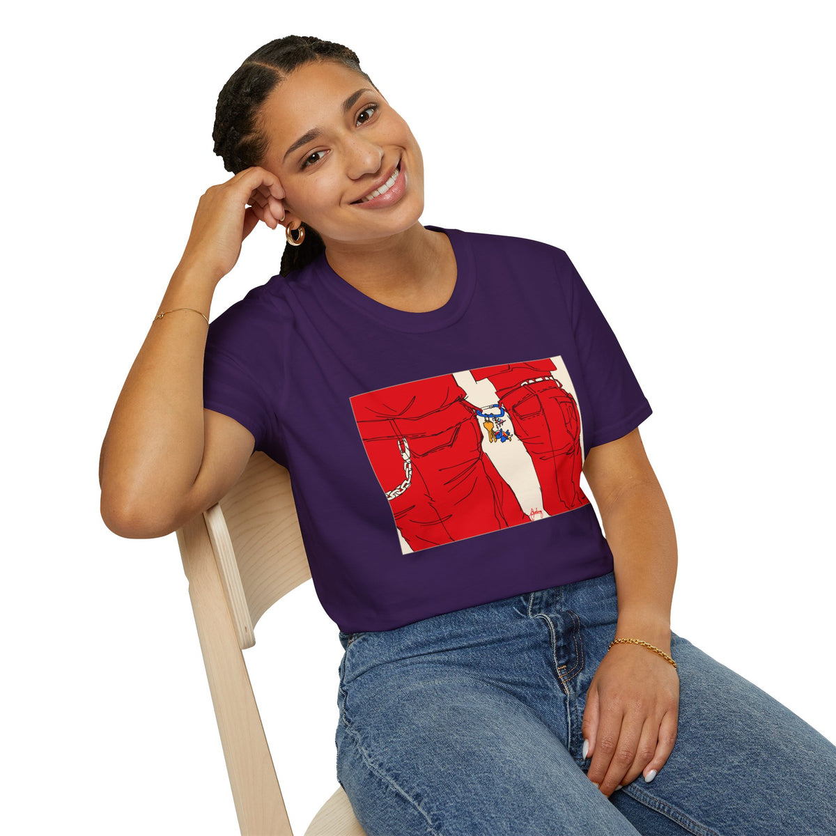 Red Jeans by Audrey Pride Tree Las Vegas T-Shirt